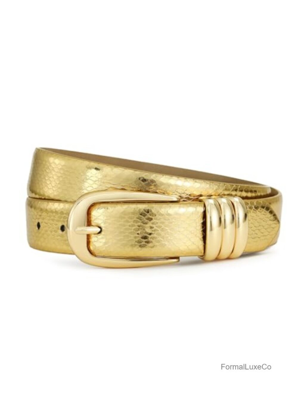 Faux Leather Gold Snake Print Belt for Women Waist Belt Dresses Jeans Gifts